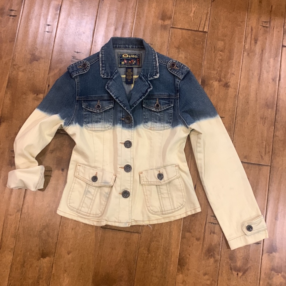 Denim Bleached Jacket Distressed - image 3